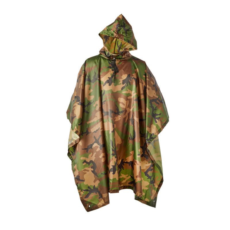 Load image into Gallery viewer, PONCHO WOODLANDS RIPSTOP NYLON
