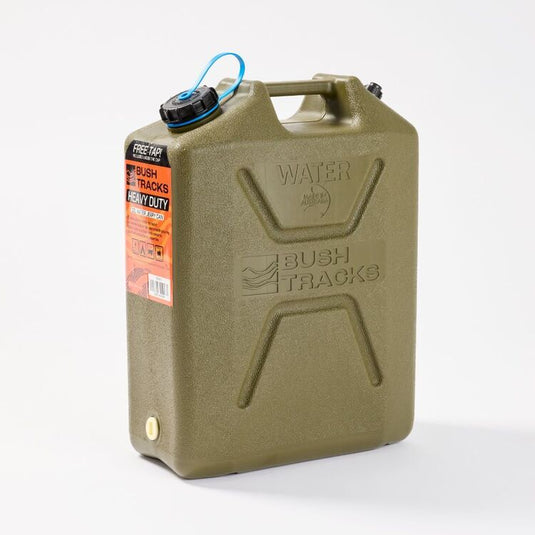 Bush Tracks 22L Wide Mouth Heavy Duty Water Jerry Can with Tap