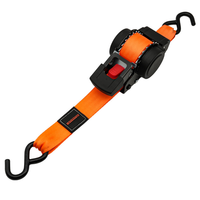 Load image into Gallery viewer, Retractable Automatic Ratchet Tie Downs, 38mm x 4m, 1000kg - 2 pack
