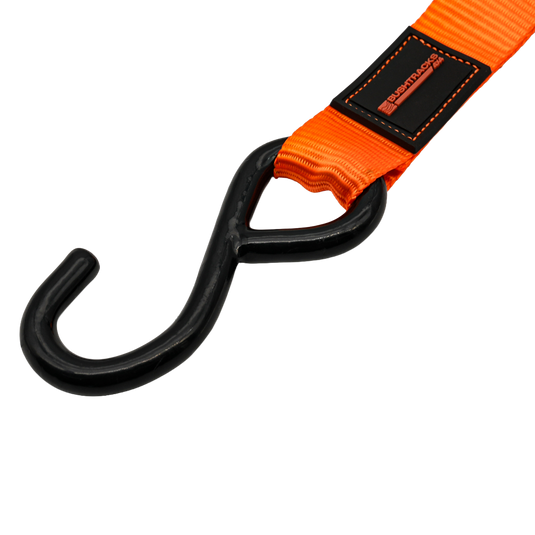 Retractable Automatic Ratchet Tie Downs, 25mm x 3.5m, 680kg - 2 pack