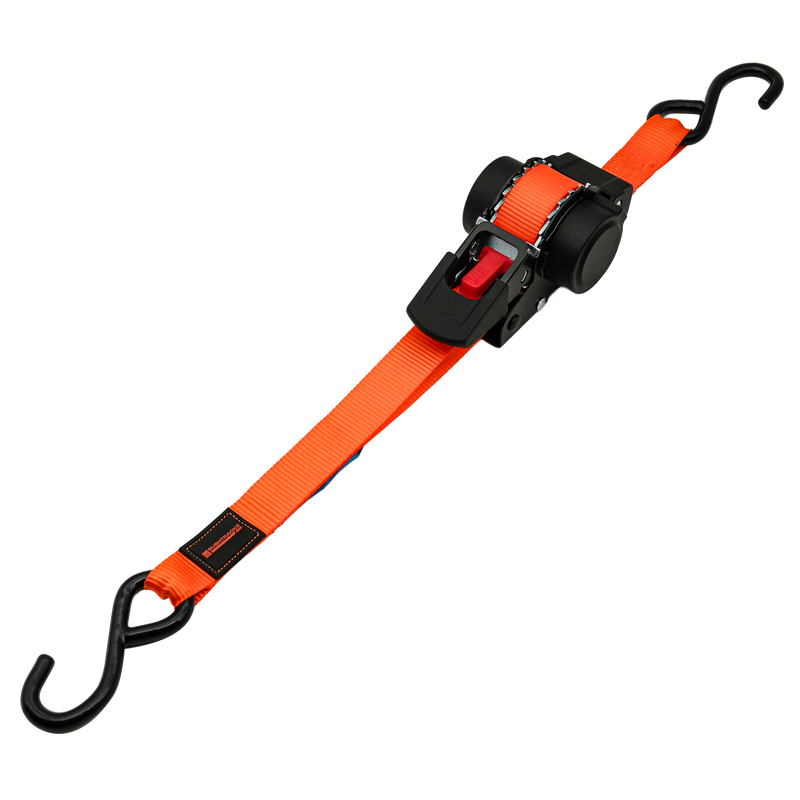 Load image into Gallery viewer, Retractable Automatic Ratchet Tie Downs, 25mm x 3.5m, 680kg - 2 pack
