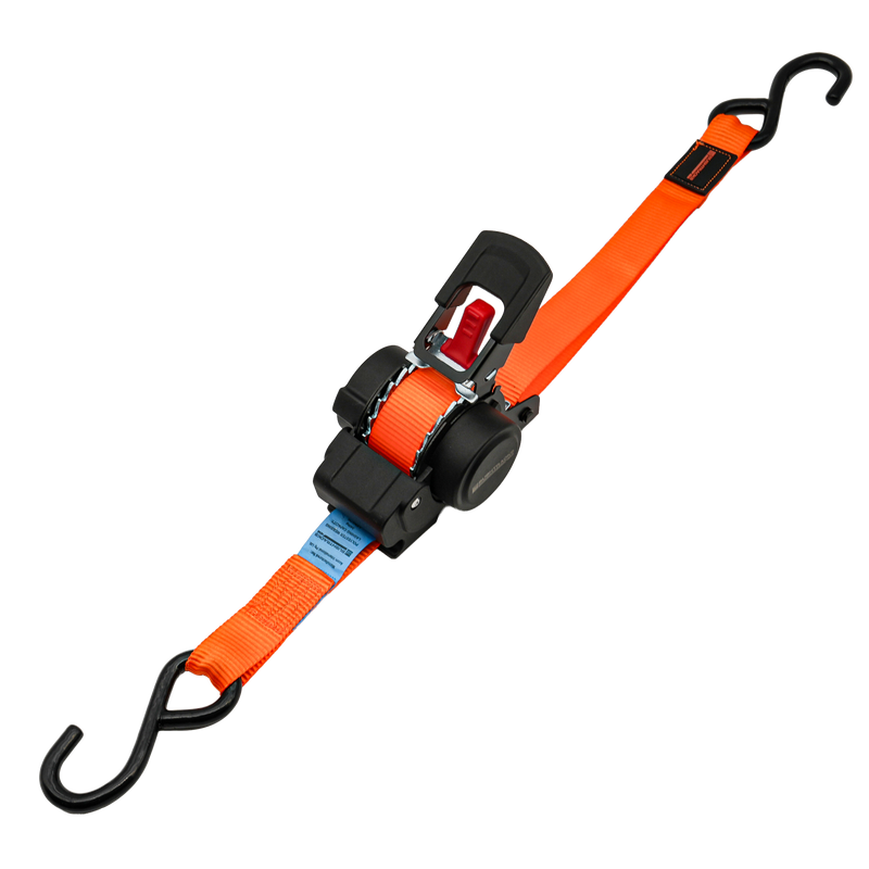 Load image into Gallery viewer, Retractable Automatic Ratchet Tie Downs, 25mm x 3.5m, 680kg - 2 pack
