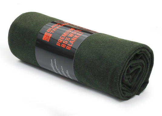 85% Wool Olive Blanket – Heavy-Duty, 2.2m x 1.7m