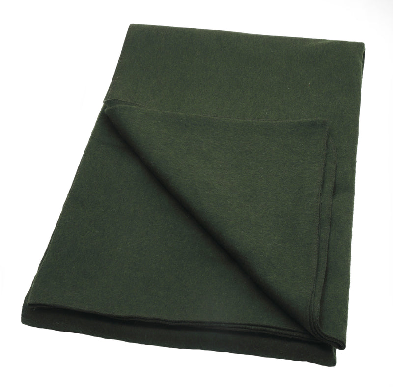 Load image into Gallery viewer, 85% Wool Olive Blanket – Heavy-Duty, 2.2m x 1.7m
