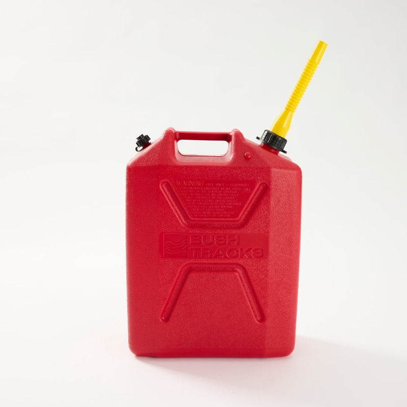 Load image into Gallery viewer, Bush Tracks 20L Heavy Duty Fast Pour Fuel Can – Unleaded Red
