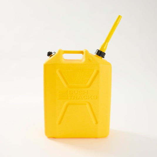 Bush Tracks 20L Heavy Duty Fast Pour Fuel Can – Diesel Yellow
