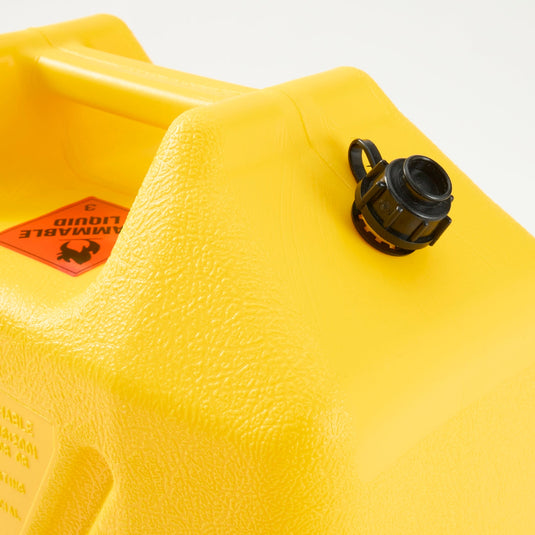 Bush Tracks 20L Heavy Duty Fast Pour Fuel Can – Diesel Yellow