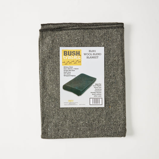 BLANKET ARMY GREY 55% WOOL