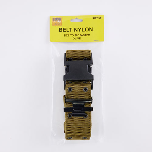 BELT OLIVE WITH FASTEX BUCKLE 30 to 50 inch