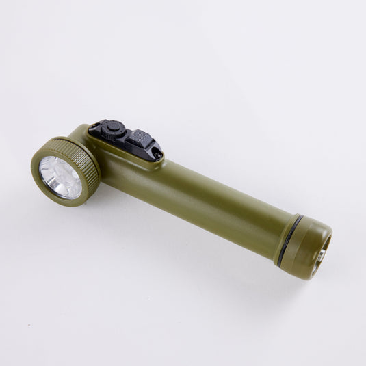 ANGLE HEAD TORCH AA LED OLIVE