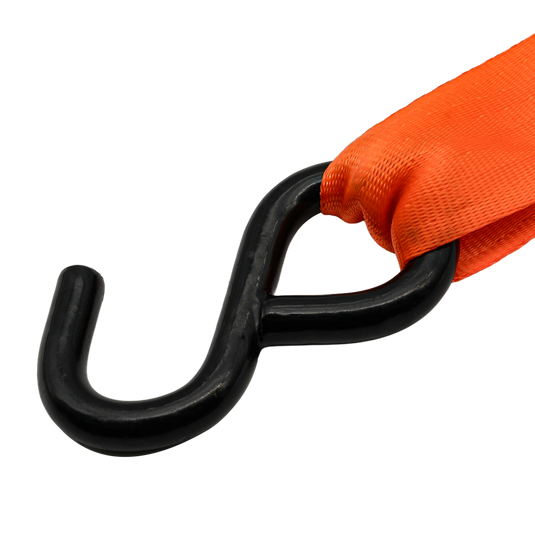 Retractable Automatic Ratchet Tie Downs, 38mm x 4m, 1000kg - 2 pack