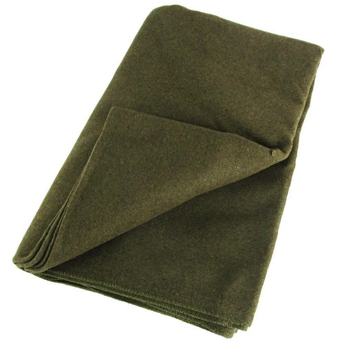 85% WOOL BLANKET OLIVE 2.2M X 1.7M