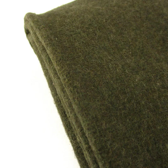 85% WOOL BLANKET OLIVE 2.2M X 1.7M