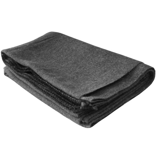 Army Grey Wool Blanket – 55% Wool Military Style Heavy Duty Camping & Survival Blanket