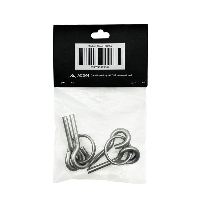 Load image into Gallery viewer, Bush Tracks Double Ring &amp; Pin Set (2 Pack) Silver
