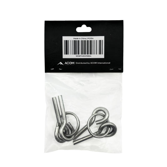 ring pin system zelt Bush Tracks Double Ring & Pin Set (2 Pack) Silver – Acom International