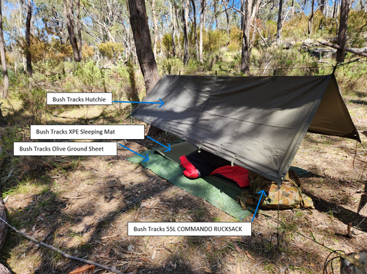 HUTCHIE OLIVE NEW - Ultralight Tarp Shelter