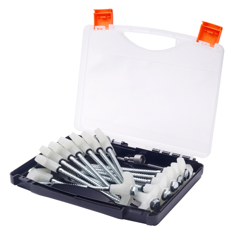 Load image into Gallery viewer, Bush Tracks Screw in Tent Peg Set (Glow In The Dark)
