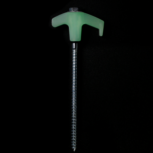 Bush Tracks Screw in Tent Peg Set (Glow In The Dark)