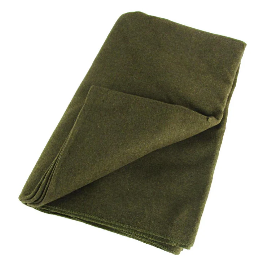 Load image into Gallery viewer, 85% WOOL BLANKET OLIVE 2.2M X 1.7M
