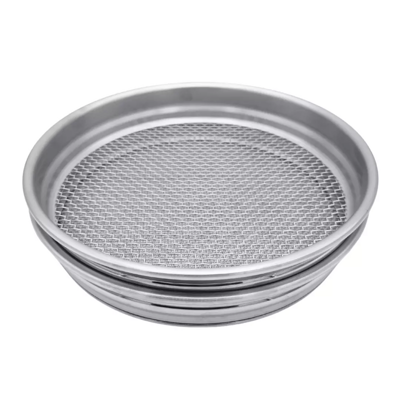 Load image into Gallery viewer, Aluminium Gold &amp; Gemstone 2pc Sieve Set (Heavy Duty)
