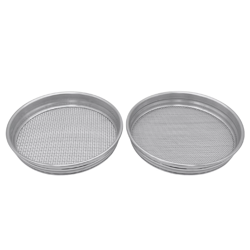 Load image into Gallery viewer, Aluminium Gold &amp; Gemstone 2pc Sieve Set (Heavy Duty)
